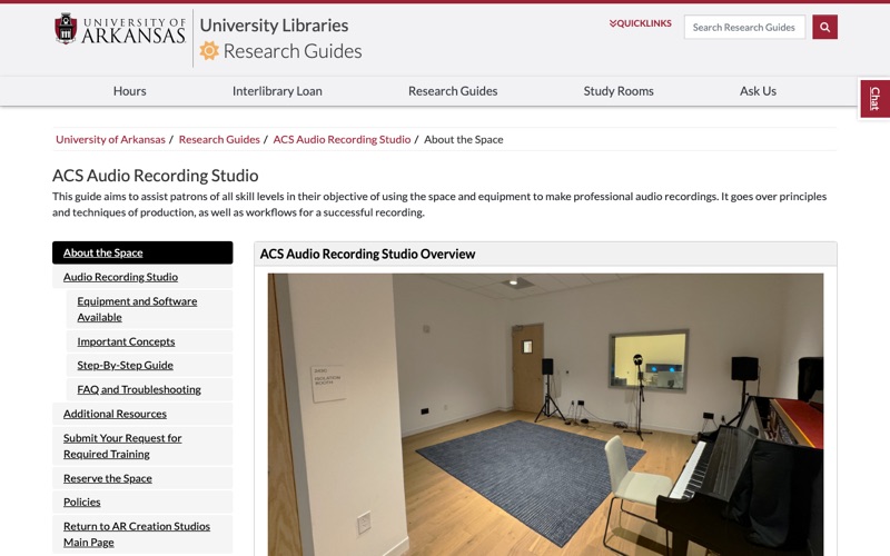 UARK Audio Recording Studio LibGuide